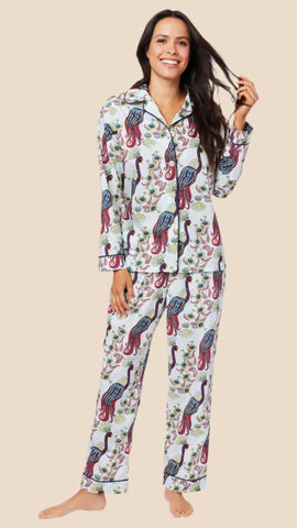 Peacock Tropicale Luxe Pima Pajama